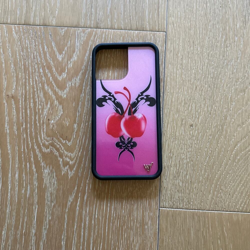 Wildflower - Cherry Girls R 4Ever iPhone Case in Red Pink & Black
